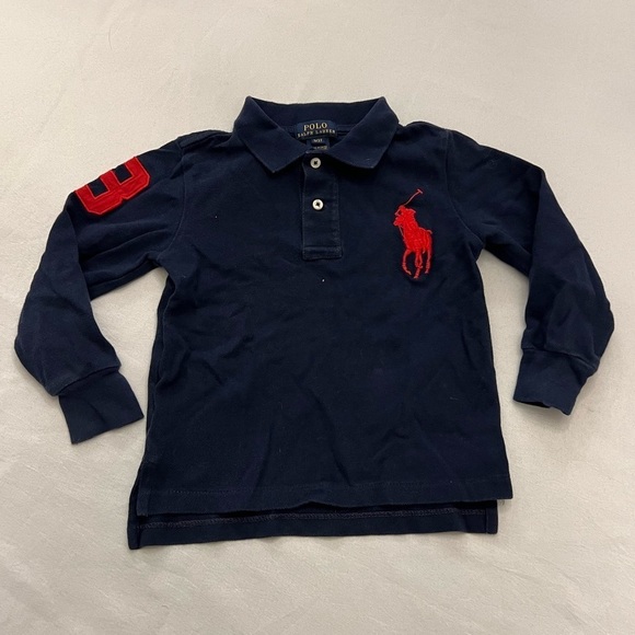 Polo Ralph Lauren Other - POLO RALPH LAUREN Toddler Long Sleeve Big Pony Polo, Size 3T